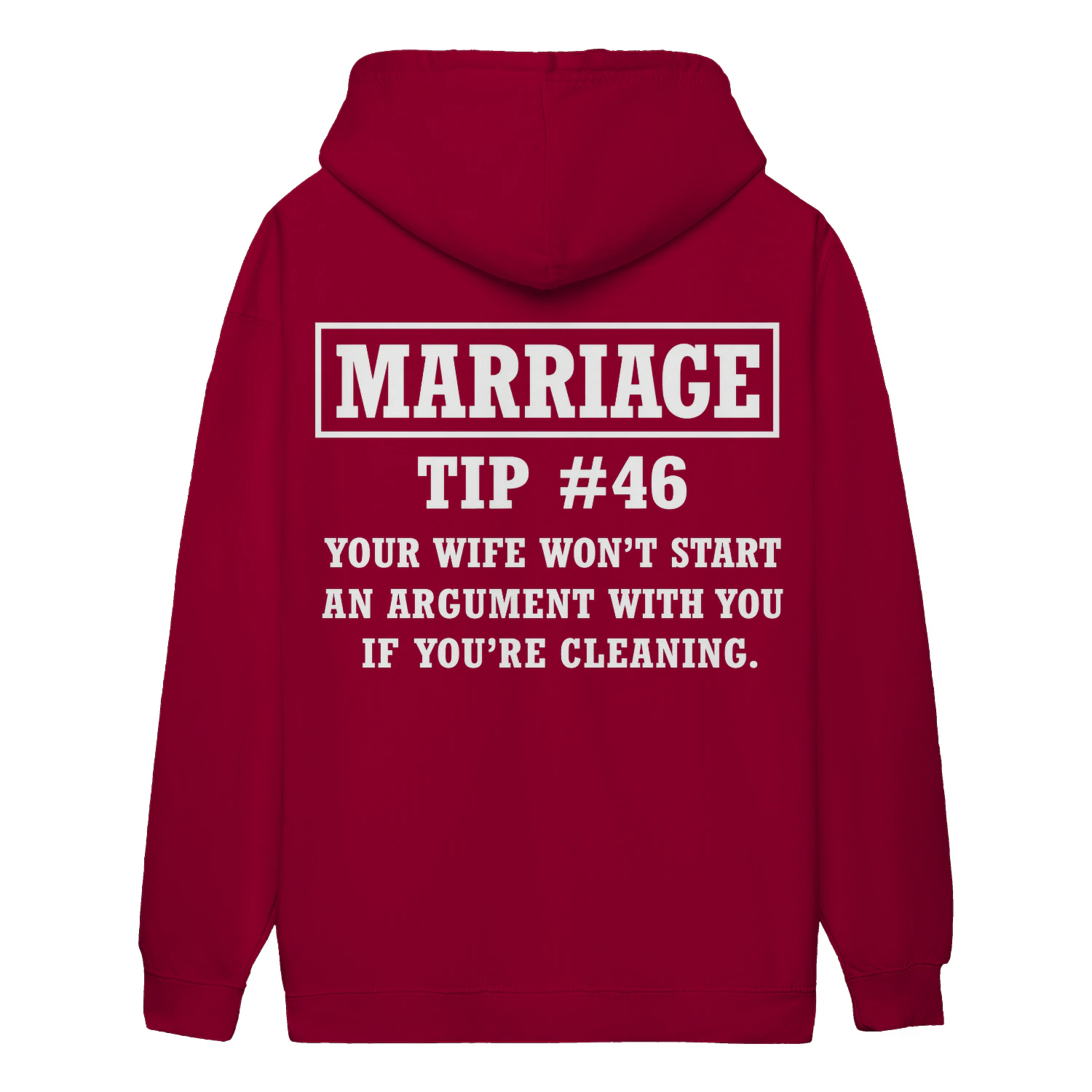 Marriage Tip #46 - Funny Wife Humor Cleaning Advice Relationship Marriage Joke Design