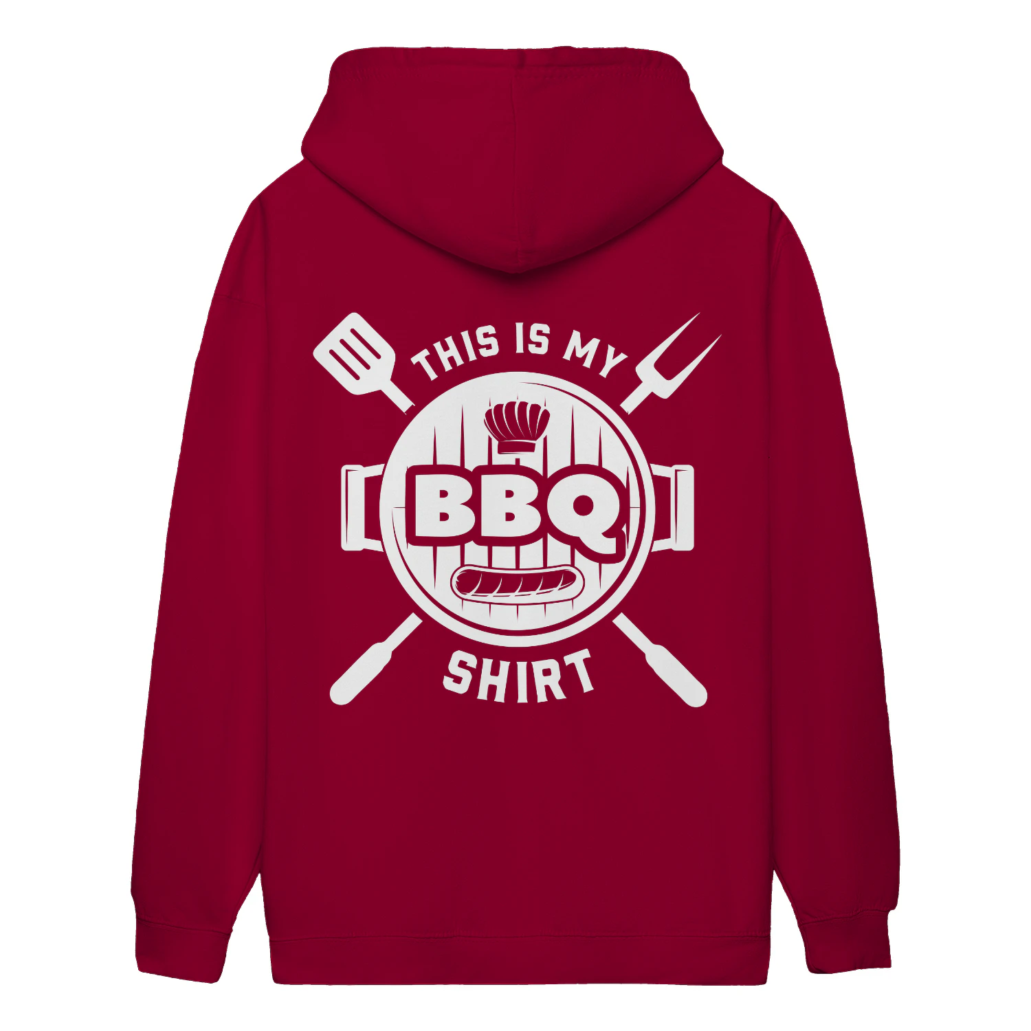 This Is My BBQ Shirt Grill Master Spatula Fork Funny Grilling - Chef Design