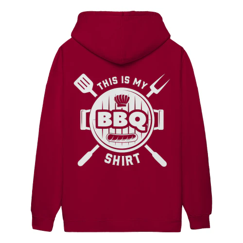 This Is My BBQ Shirt Grill Master Spatula Fork Funny Grilling - Chef Design
