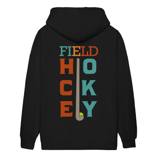 Field Hockey Retro Colorful Crossed Stick Sports Slogan - Players Game Day Design