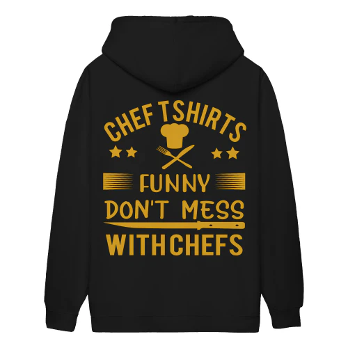 Don't Mess With Chefs Funny Chef Hat Knife Fork Bold Culinary Kitchen - Chef Design