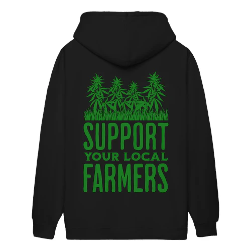 Support Your Local Farmers Retro Cannabis Crop Agriculture Pride - Farm Design
