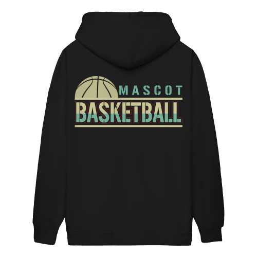 Mascot Basketball Retro Silhouette - Vintage School Team Sports Design
