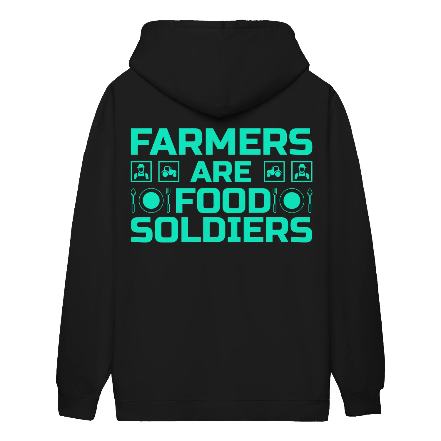 Farmers Are Food Soldiers Tractor Plate Icons Agriculture Pride - Farm Desig