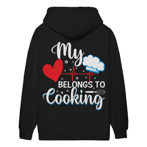 My Heart Belongs To Cooking Cute Chef Culinary Passion Kitchen Life - Design