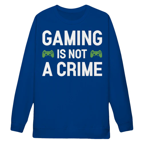 Gaming Is Not A Crime Controller - Vintage Gamer Typography Design