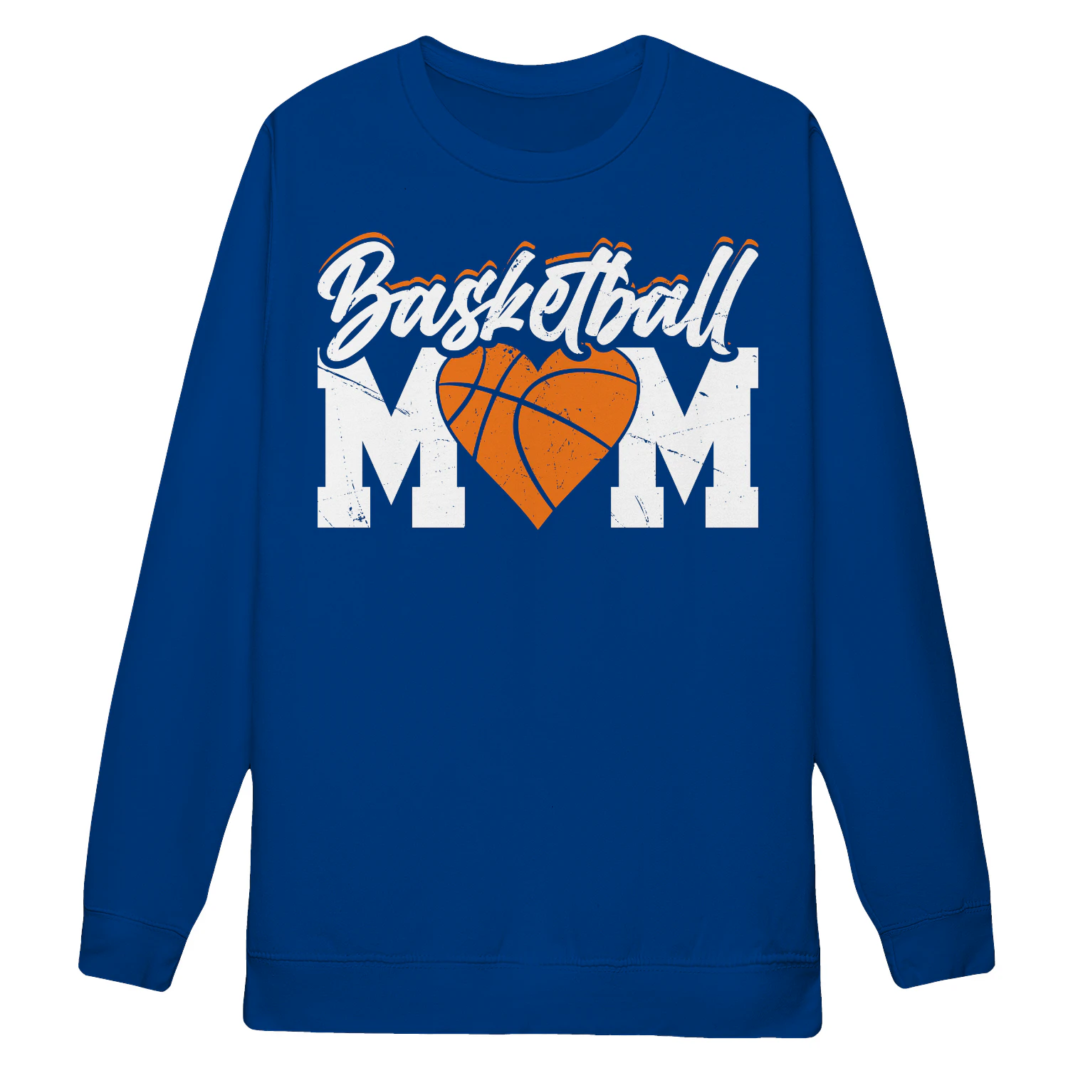 Basketball Mom Heart Graphic - Game Day Sports Parent Design