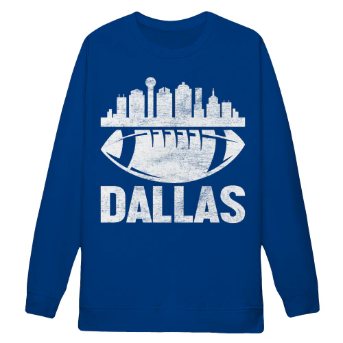 Dallas Football Skyline American Football City Game Day - Sports Design