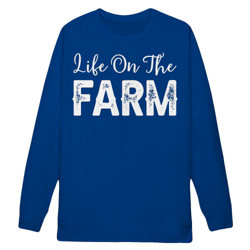 Life on the Farm Rustic Country - Distressed Typography Graphic