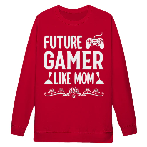 Future Gamer Like Mom Controller Typography Graphic Design