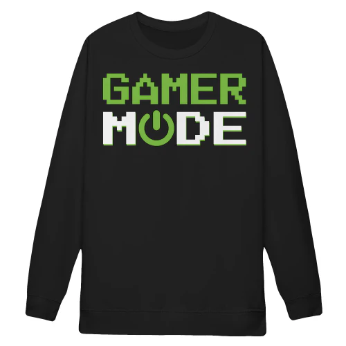 Gamer Mode On Pixel Power Icon - Gaming Headwear Graphic