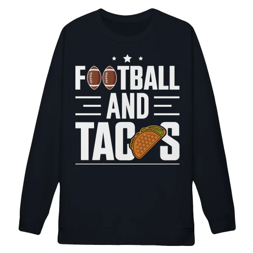 Football And Tacos American Football Game Day - Sports Fan Food Design