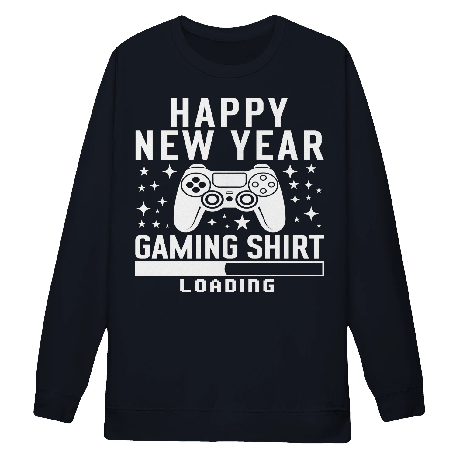 Happy New Year Gaming Controller - Video Gamer Holiday Graphic