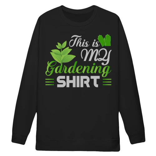 This Is My Gardening Shirt - Plant Leaves Typography Graphic