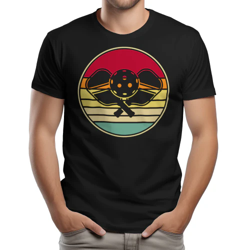 Retro Vintage Pickleball Sunset