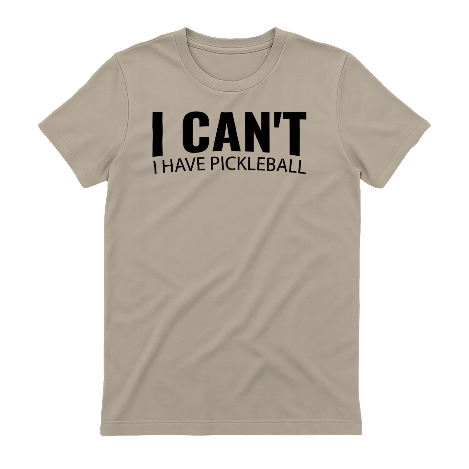 I Can't I Have Pickleball - Funny Sarcastic Sports Saying Minimalist Typography Graphic