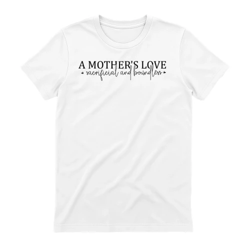 A Mother's Love Sacrificial And Boundless Cursive Script Hearts Design
