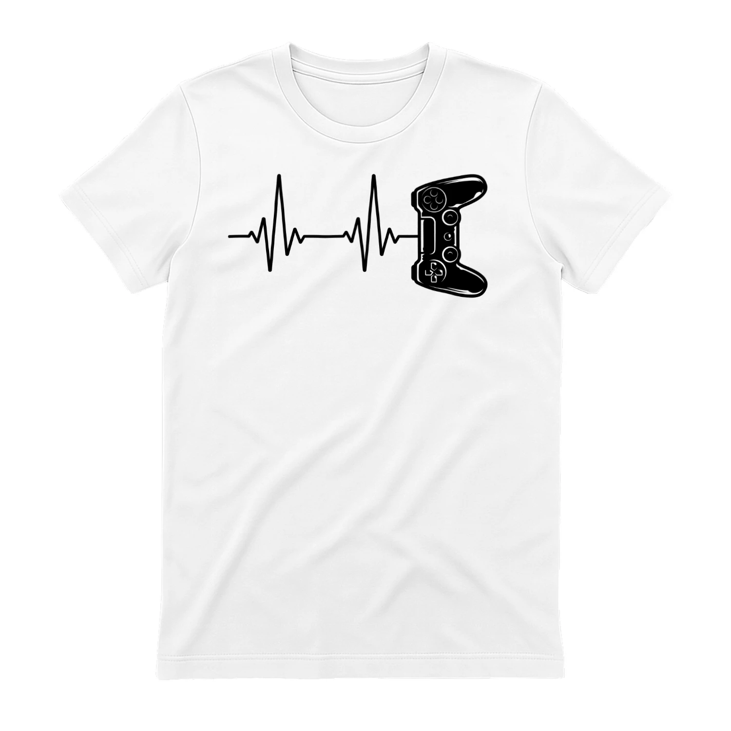 Gamer Heartbeat Lifeline Video Game Controller Graphic Design