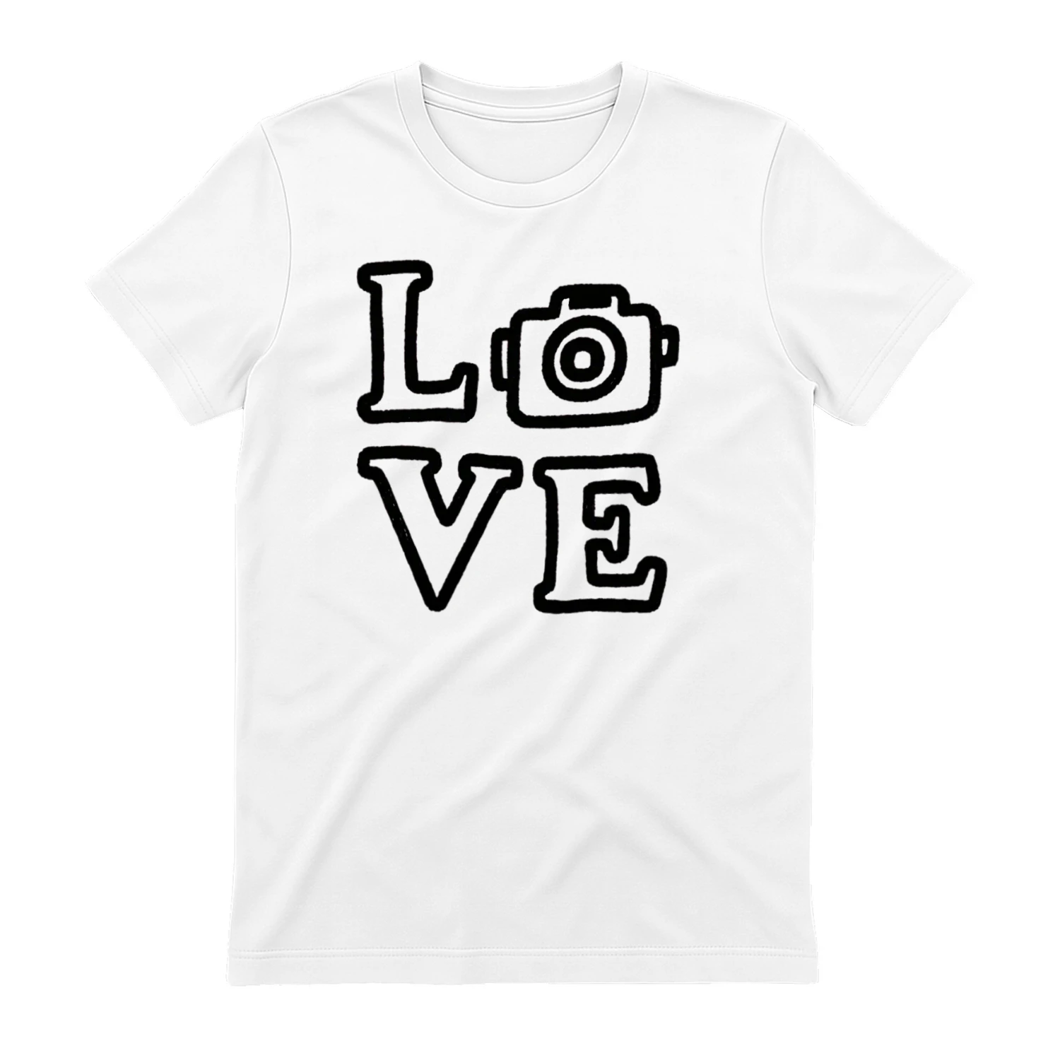 LOVE Photography - Minimalist Retro Camera Silhouette Creative Artist Graphic