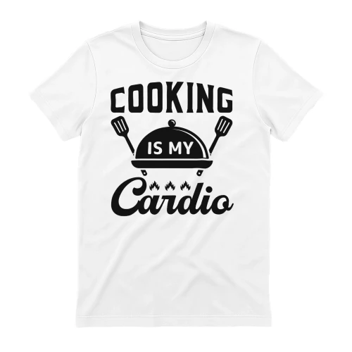 Cooking Is My Cardio Cloche Spatula Funny Chef Design