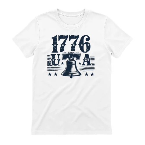 1776 USA Liberty Bell Vintage Navy - 4th Of July Graphic