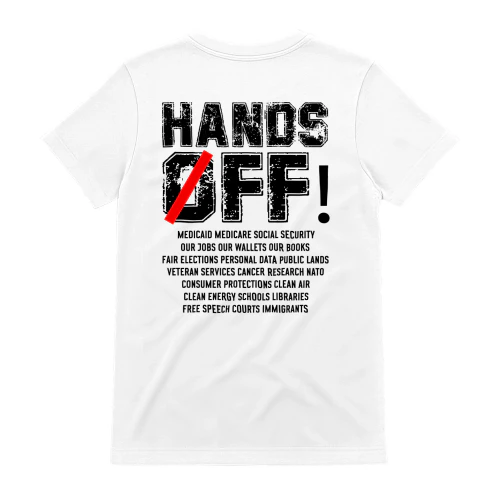 Hands Off Social Security Medicaid Activism Distressed Graphic