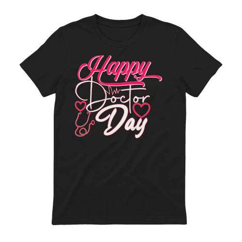 Happy Doctor Day Stethoscope Heart Pulse Medical Design