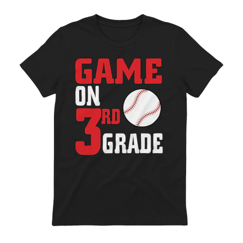 Game On 3rd Grade Baseball - Funny School Sports Teacher Design