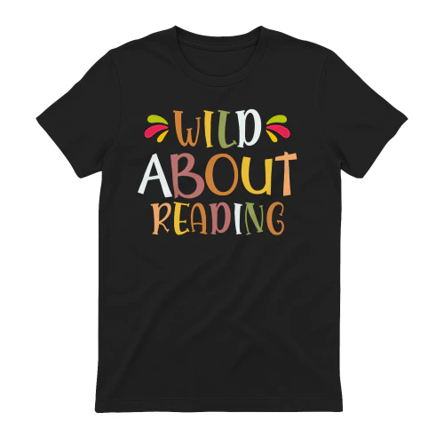 Wild About Reading Funny Book Lover - Colorful Bookworm Humor Design