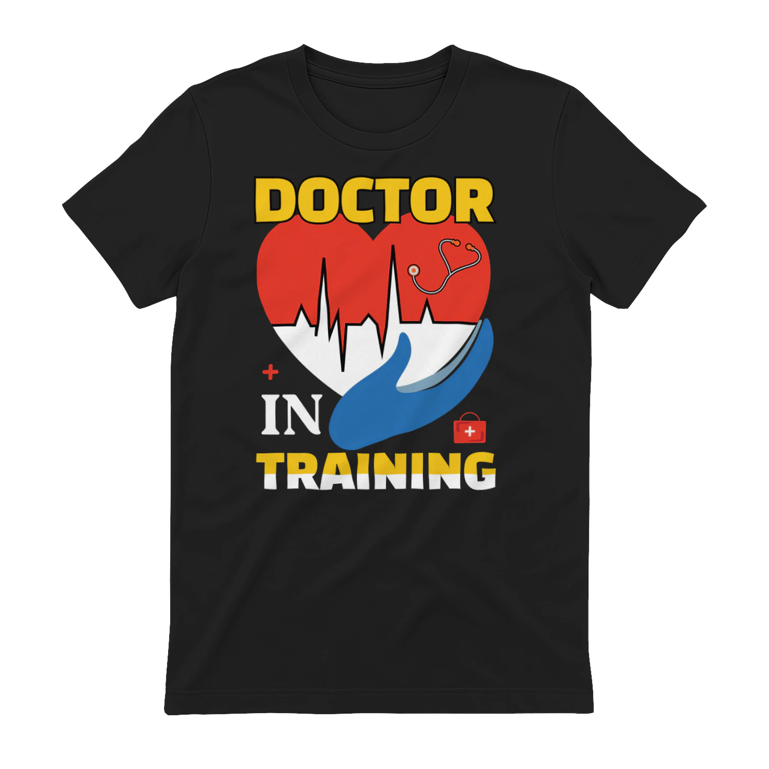 Doctor In Training Medical Student Heart Stethoscope Graphic Design