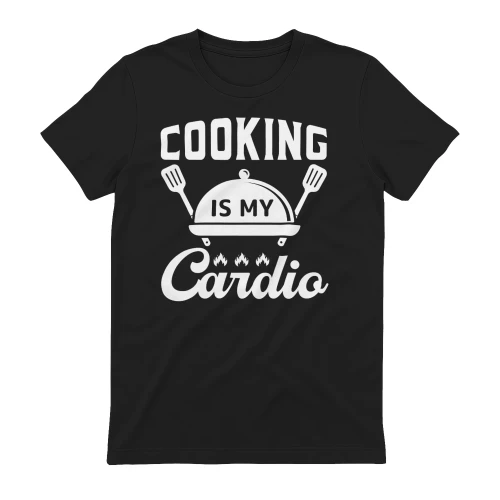 Cooking Is My Cardio Cloche Spatula Funny Chef Design