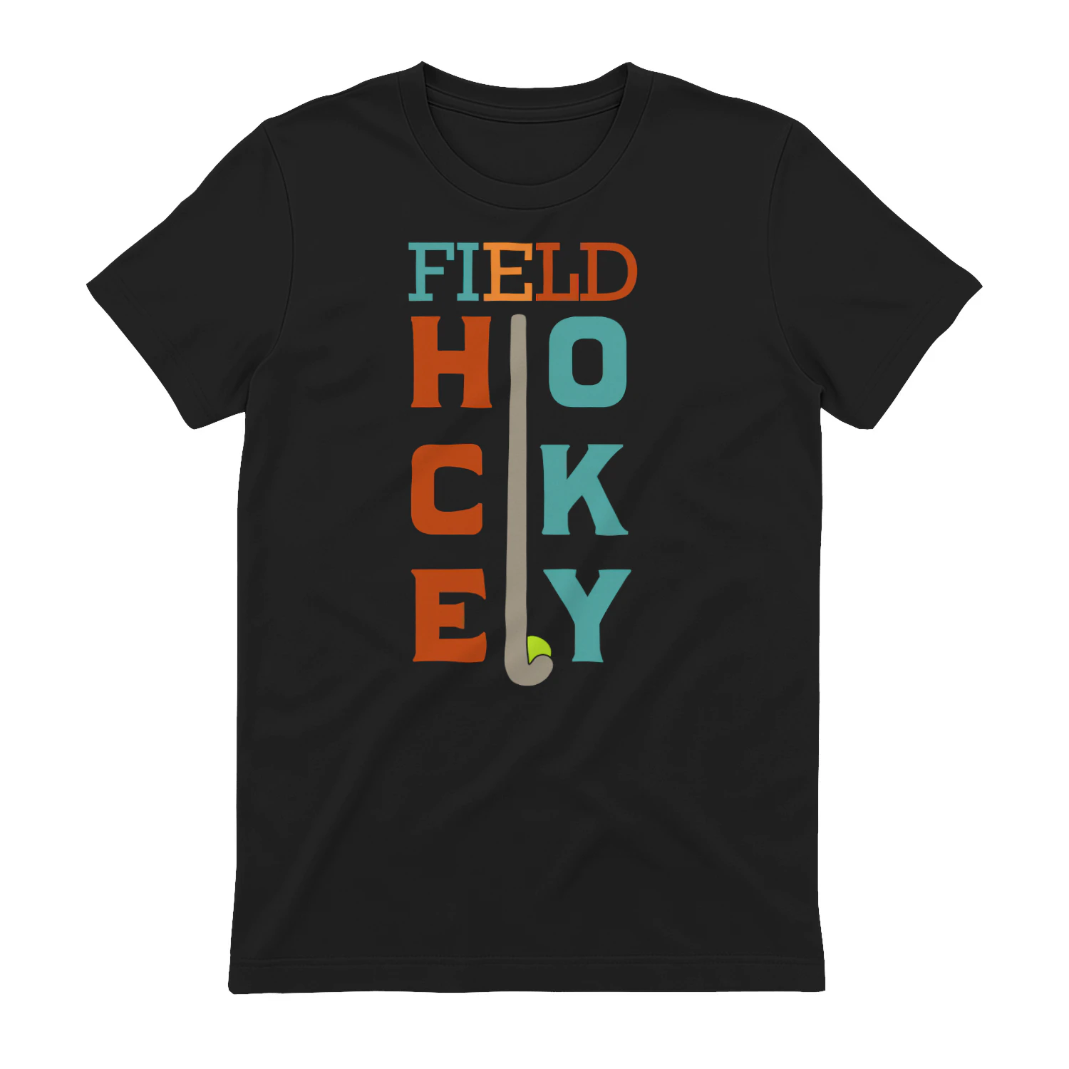 Field Hockey - Retro Colorful Crossed Stick Sports Slogan Graphic for Players