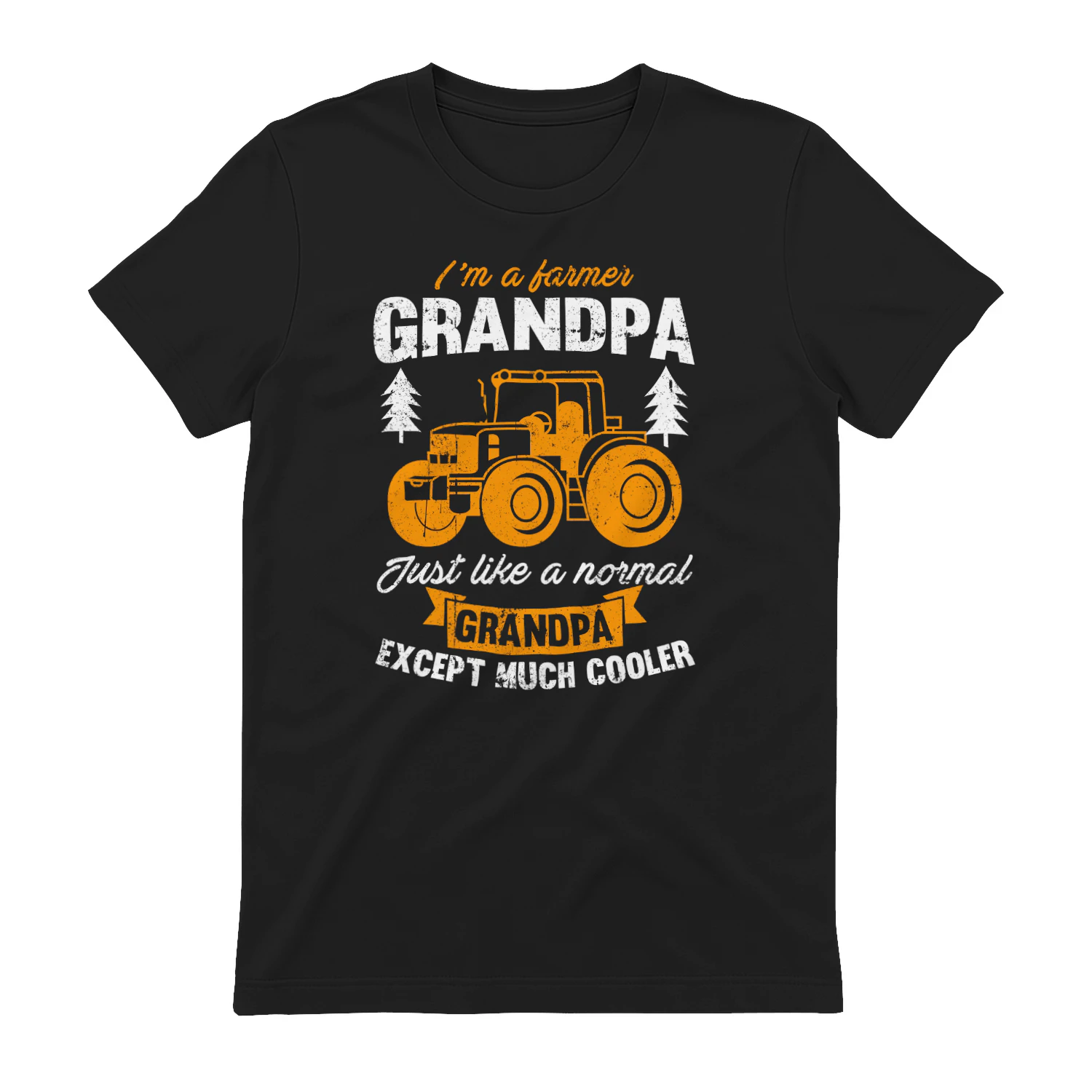I'm a Farmer Grandpa - Vintage Tractor Agriculture Grandfather Family Pride Graphic