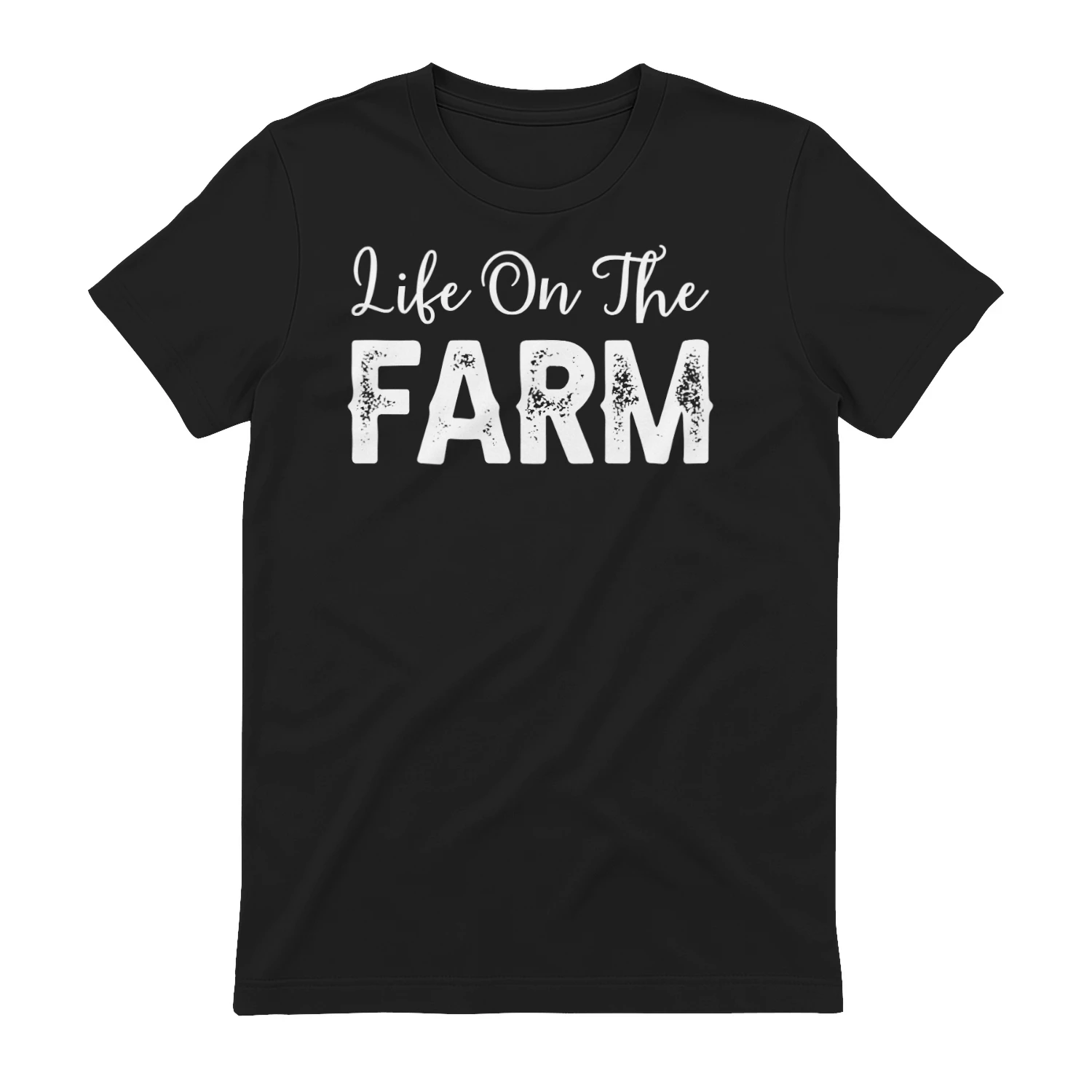 Life On The Farm Rustic Country Distressed Typography Graphic Design