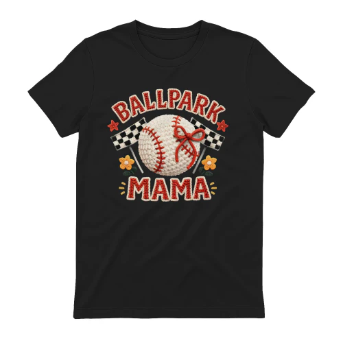 Ballpark Mama Baseball Mom - Cute Softball Game Day Graphic
