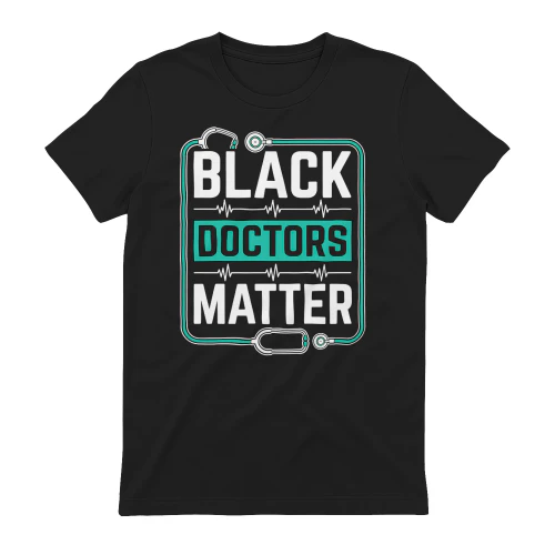Black Doctors Matter Stethoscope EKG Pulse Medical Pride Design