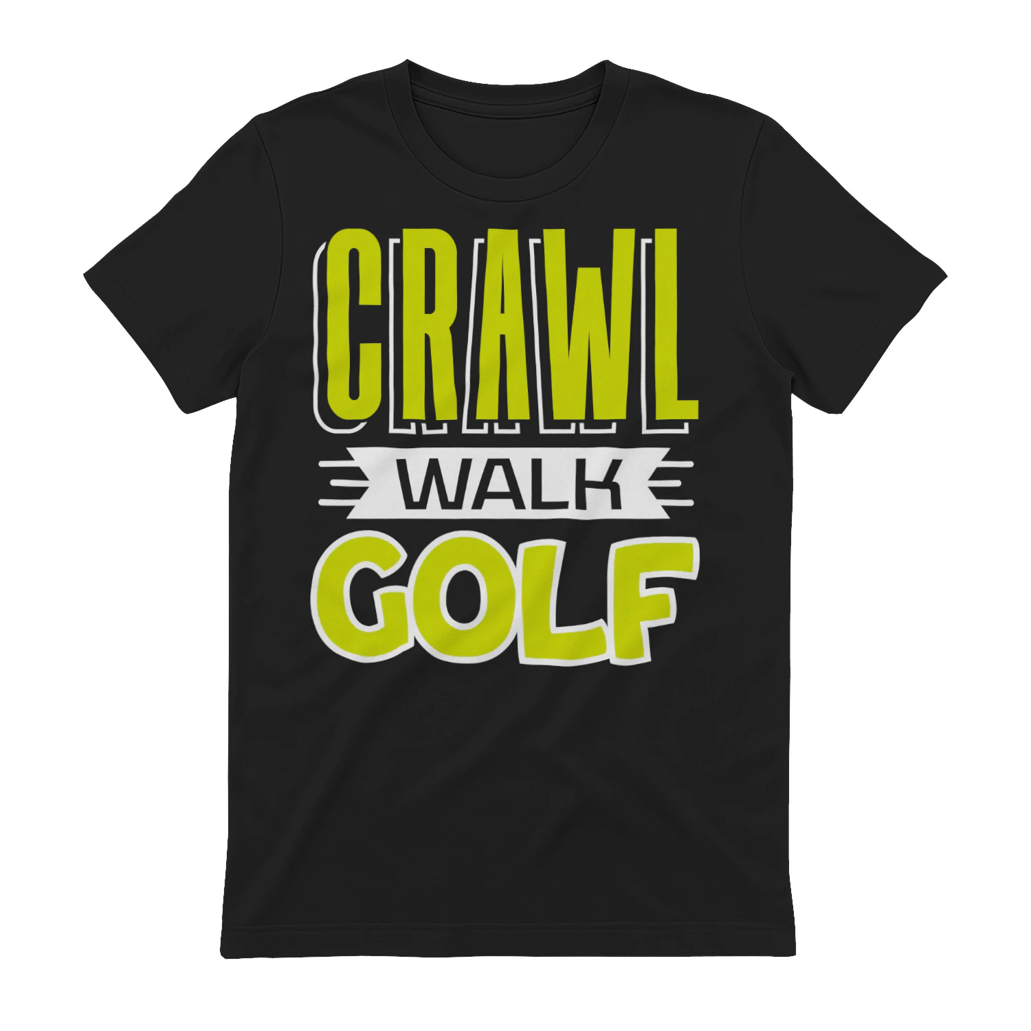 Crawl Walk Golf - Funny Future Golfer Milestone Graphic for Kids and Toddlers