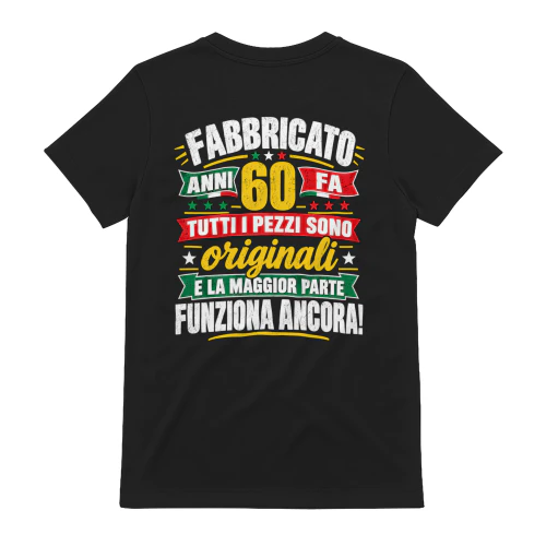 Fabbricato 60 Anni Fa Pezzi Originali - Grafica Compleanno 60 Anni