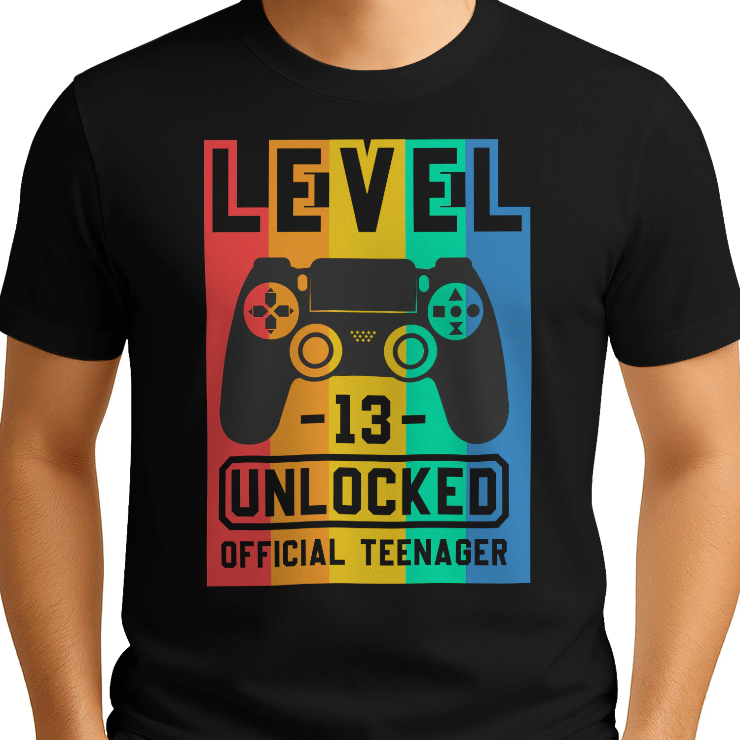 Level 13 Unlocked Official Teenager - Gamer 13th Birthday Graphic