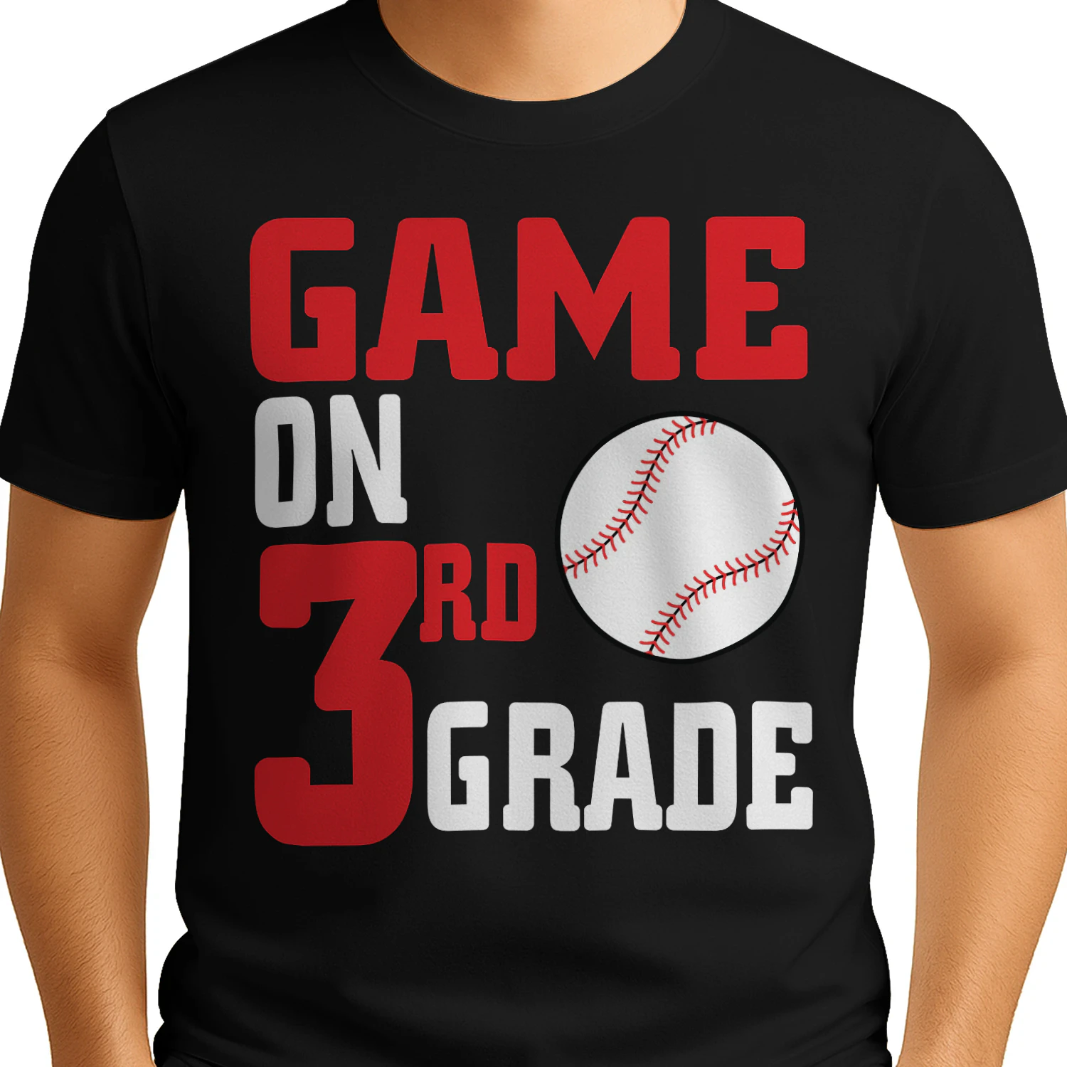 Game On 3rd Grade Baseball - Funny School Sports Teacher Design