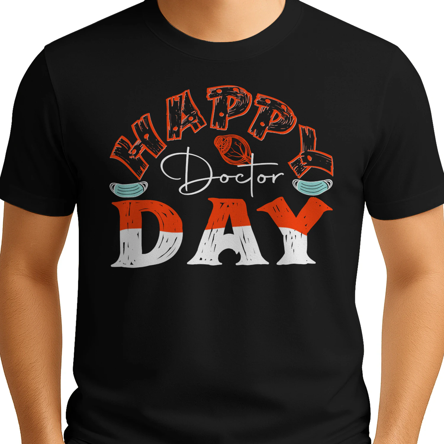 Happy Doctor Day Medical Mask Eye Anatomical Design