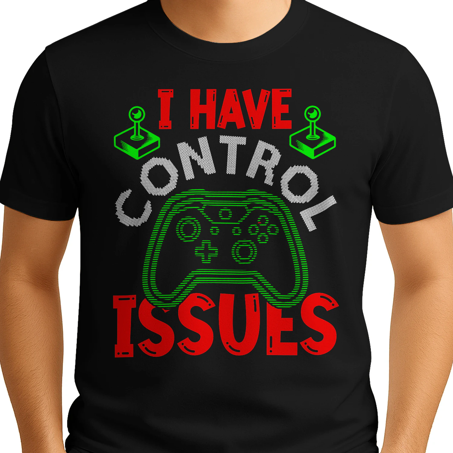 I Have Control Issues Gamer Controller - Video Gaming Humor Graphic