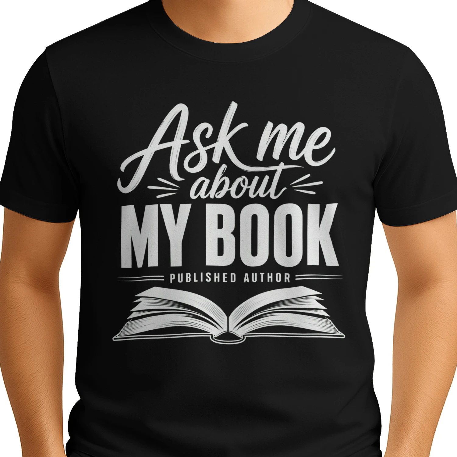 Ask Me About My Book Funny Reader Quote - Bold Book Lover Typography Design