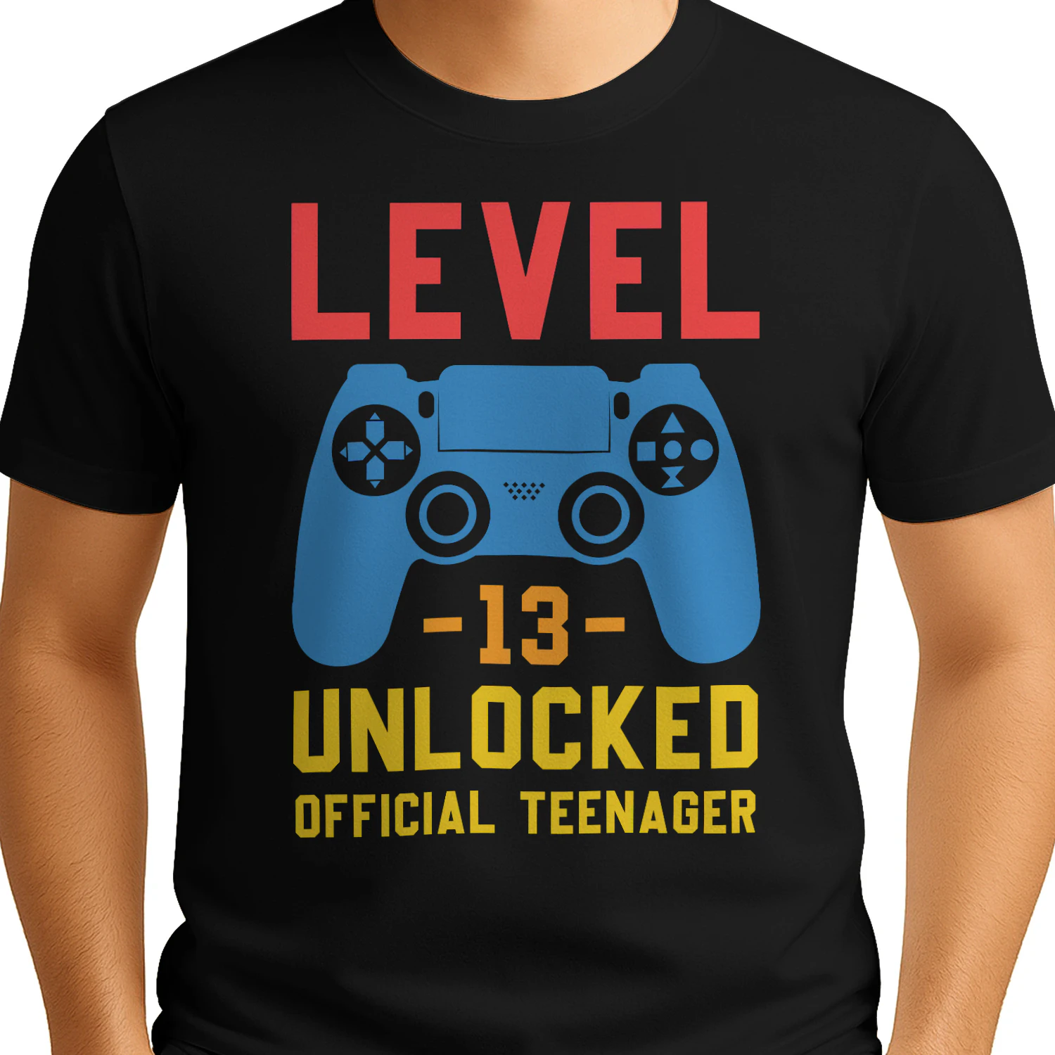 Level 13 Unlocked Official Teenager - Gamer 13th Birthday Graphic
