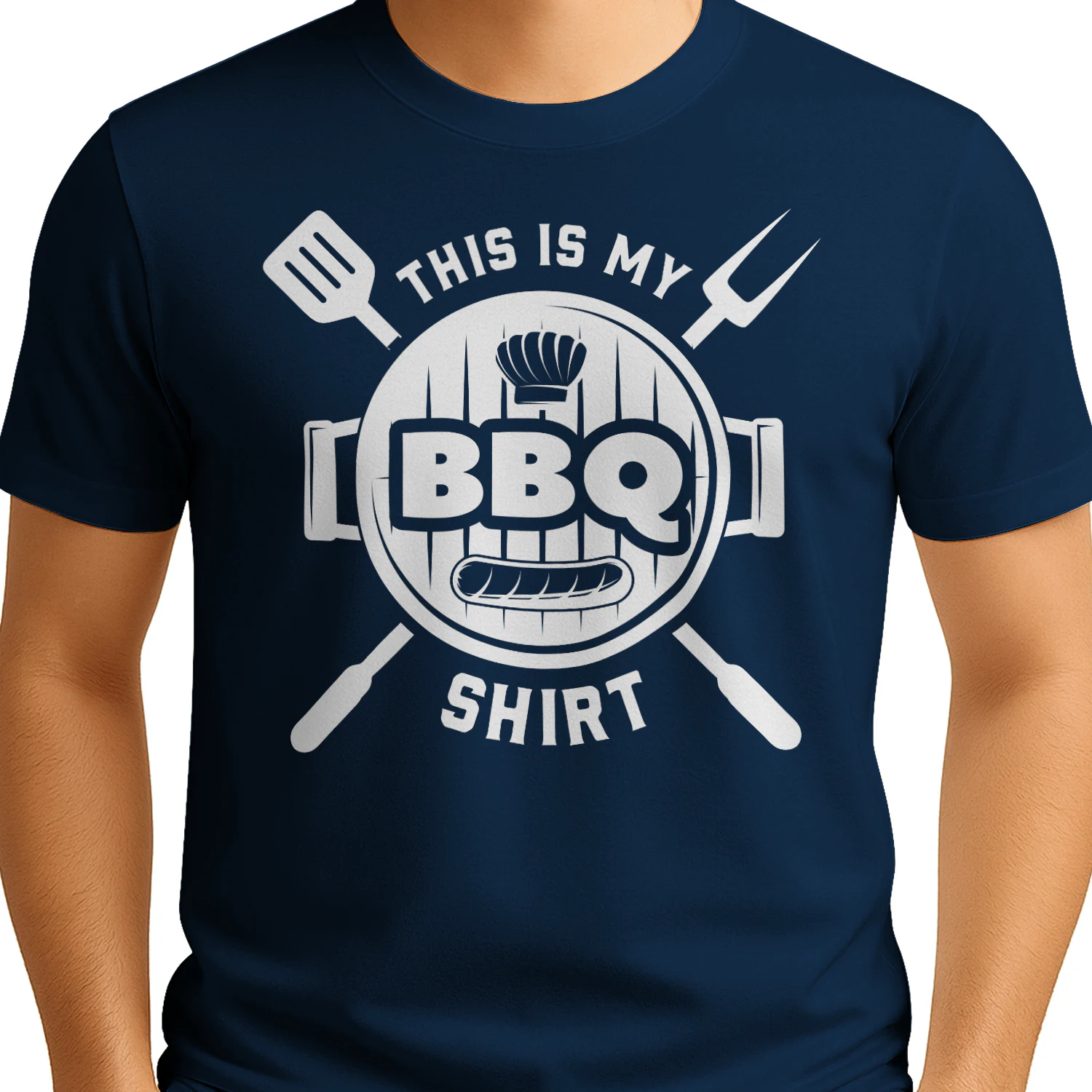 This Is My BBQ Shirt Grill Master Spatula Fork - Funny Grilling Design