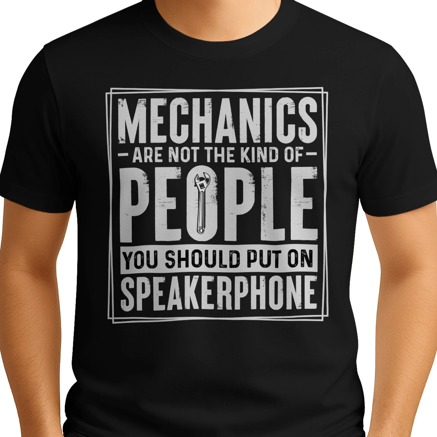 Mechanics Are Not The Kind Of People Speakerphone - Boxed Mechanic Graphic