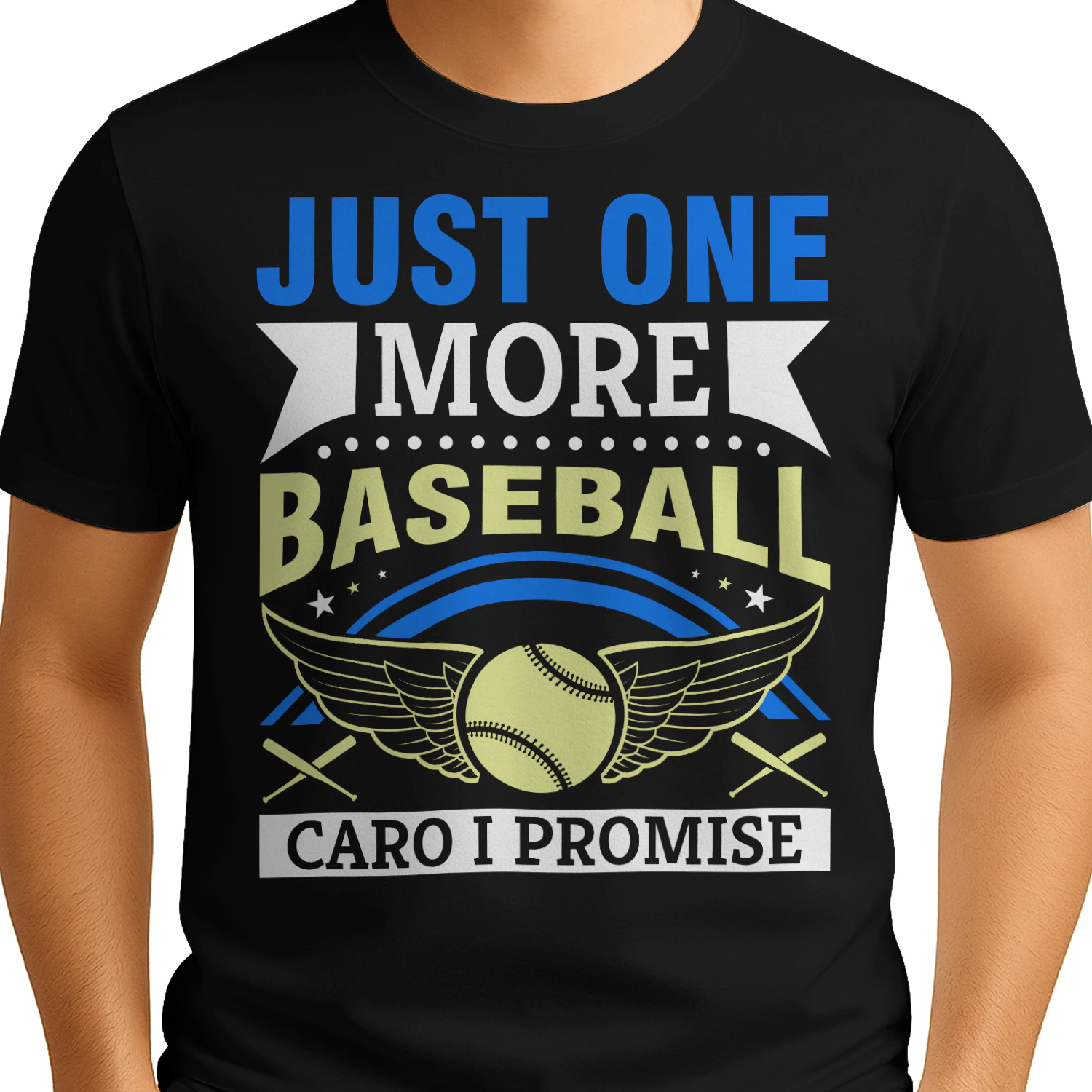Just One More Baseball Card I Promise - Funny Sports Collector Graphic
