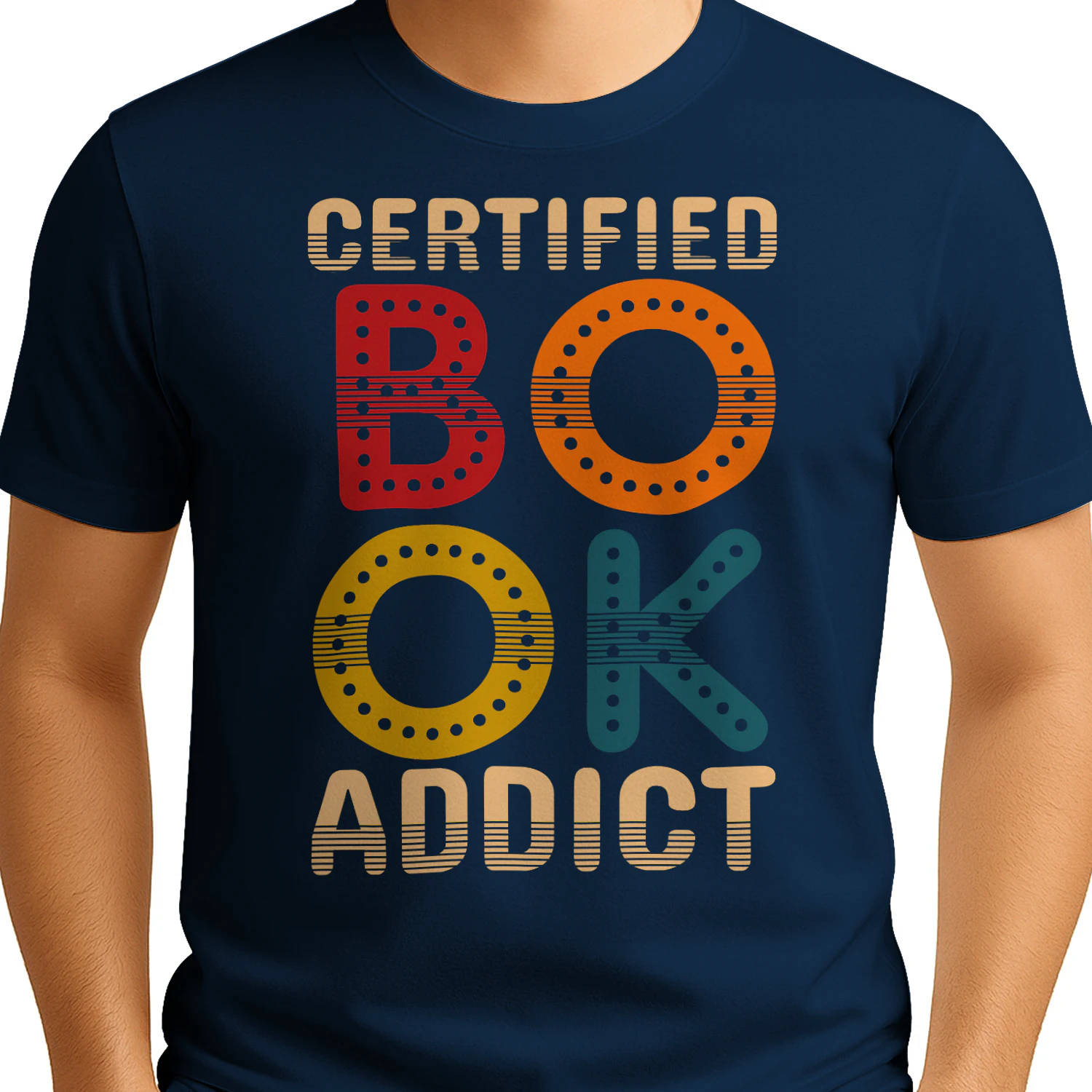 Certified Book Addict Funny Reading Humor - Book Lover Bookworm Design