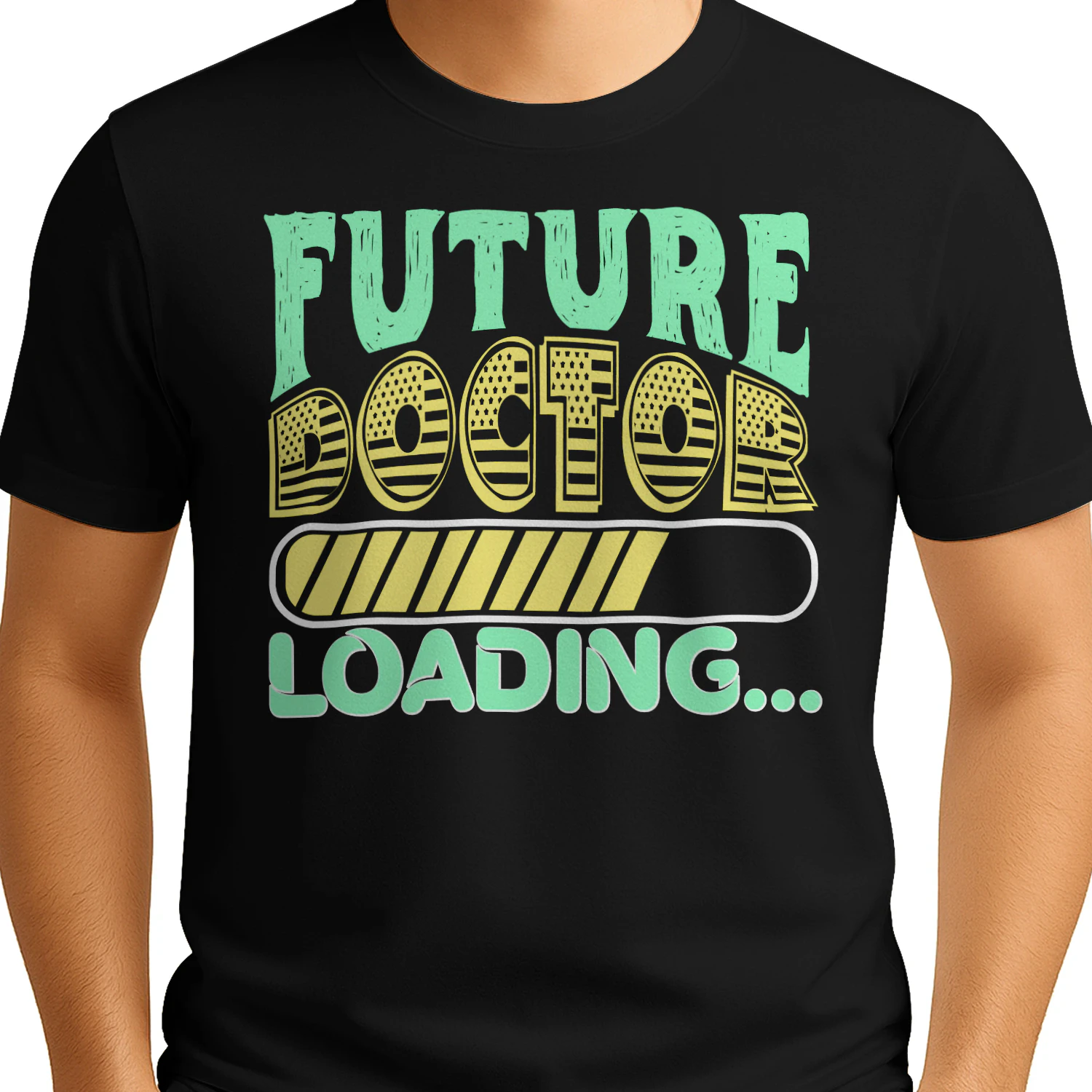 Future Doctor Loading USA American Flag Medical Student Design