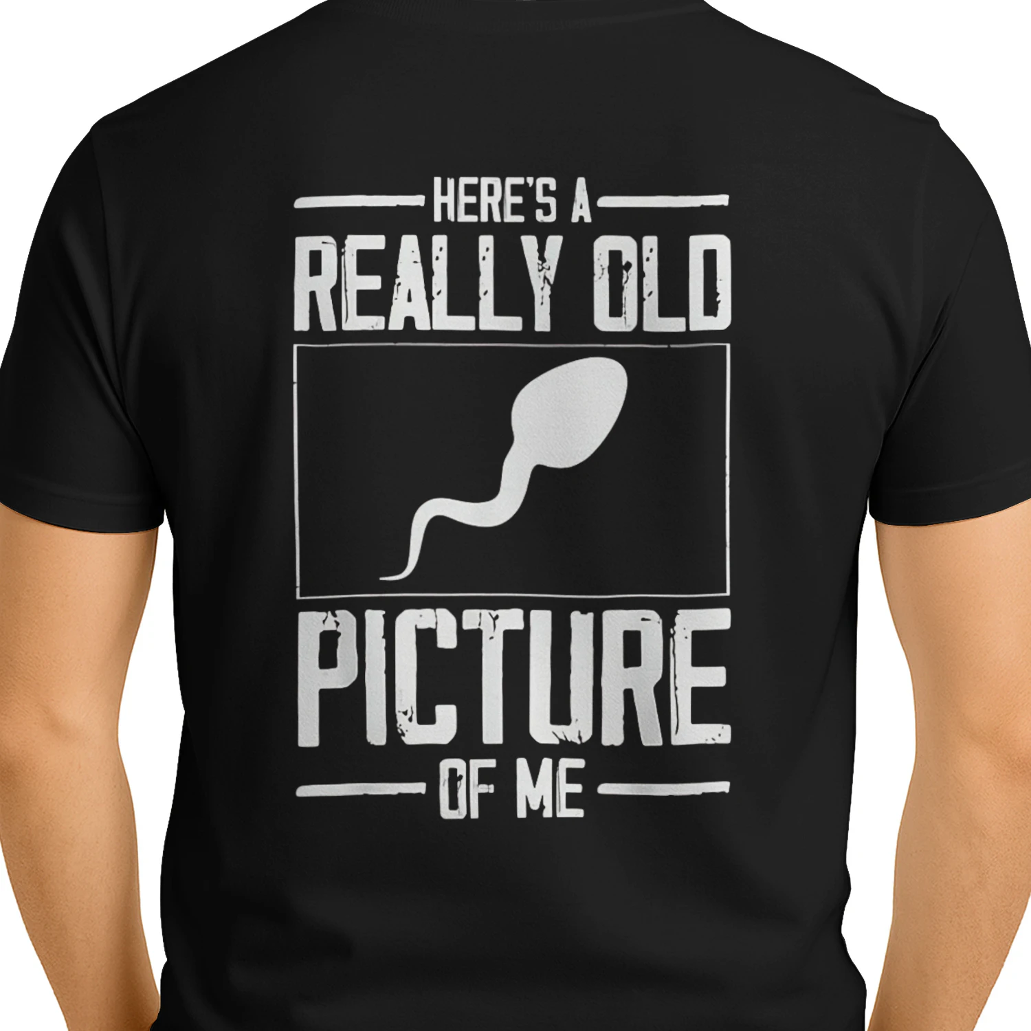 Here's A Really Old Picture Of Me Funny Sperm Cell Graphic